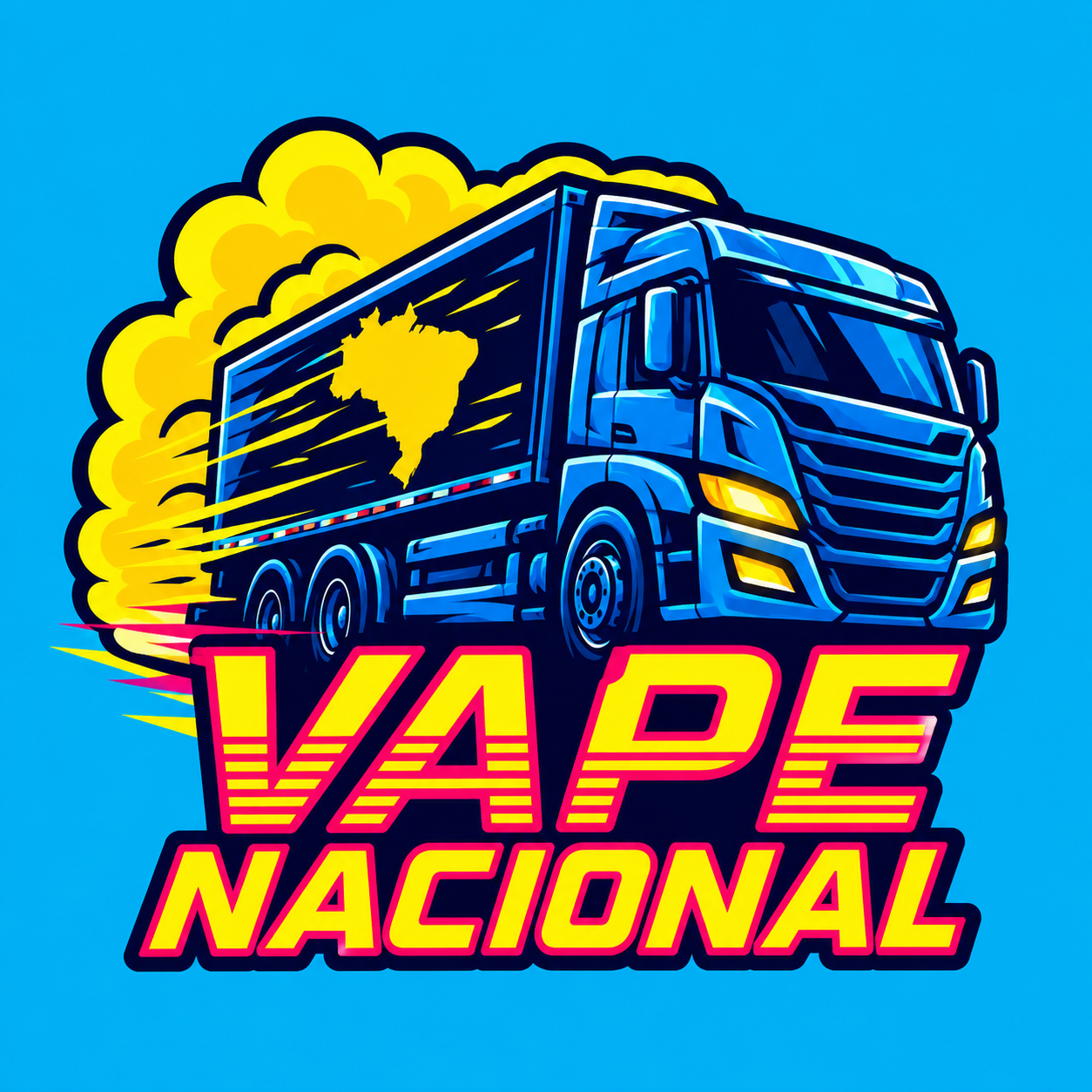 Logo VAPE NACIONAL com caminh?o